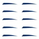 thumbnail image 3 of 10 Piezas Shield Cut Archery Caza Flecha Pluma Fletching DIY Azul, 3 of 3