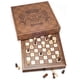 thumbnail image 2 of Juego de ajedrez AMEROUS magnético de madera con tablero de nogal, 32 piezas, 2 of 8