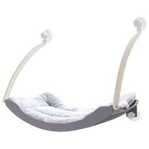 Ioensy - Percha Para Ventana De Gato Para Interiores, Asiento De Ventana De Malla Resistente Para Jugar, Ventosa Colgante