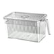 thumbnail image 2 of Organizador De Refrigerador Con Bandeja De Drenaje Extraíble, Contenedor De Almacenamiento Para La Despensa Del Hogar, Transparente, 2 of 5