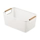 thumbnail image 3 of Cesta De Almacenamiento Reutilizable Decorativa Multiusos Para Ba?o, Cocina, Exterior, Color Blanco L, 3 of 5