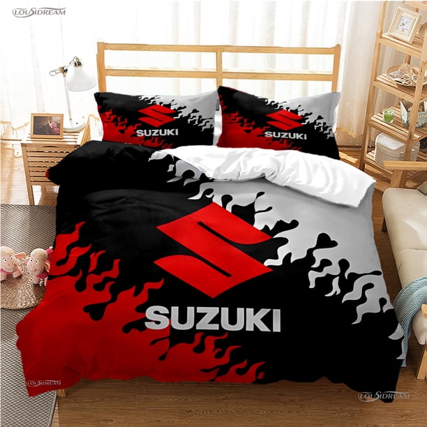 Fashion Moto enthusiasts Trend Duvet Cover luxury Casal Bedding sets Soft Quilt Cover and Pillowcases Single/Double/Queen/ Bed Sheets