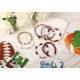 thumbnail image 3 of Pulseras ecozran pack de 7 unidades granate y blanco – regalo para fans de fútbol americano, 3 of 4