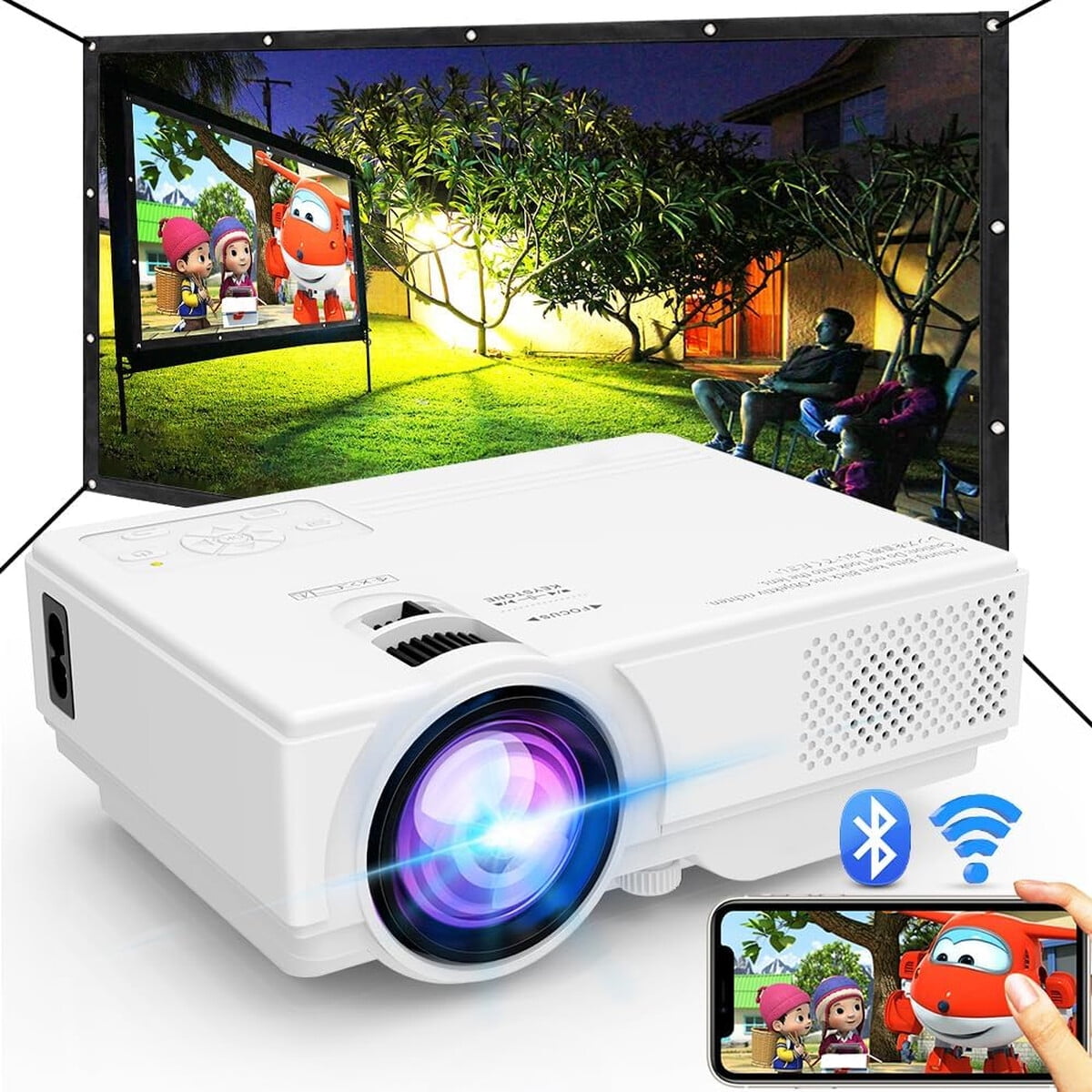 Proyector Jinhu M10 Wifi Bluetooth Mini 200 Hdmi Usb