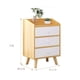 thumbnail image 2 of Pack 2 Velador Simply Blanco Minimalista Madera Clara, 2 of 3
