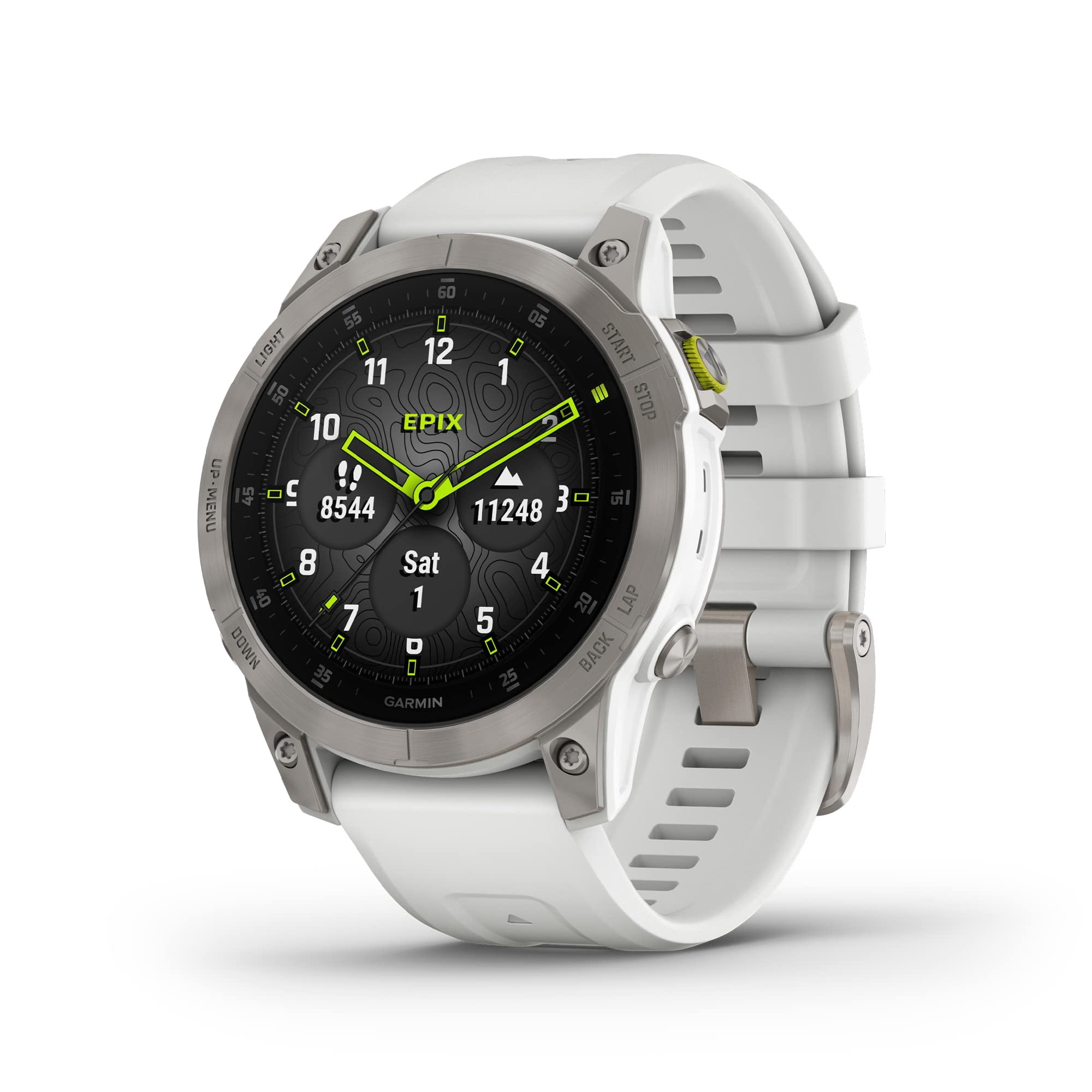 Garmin - Reloj Inteligente Epix Gen 2 Premium Health Amoled Blanco Reacondicionado