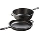 thumbnail image 1 of Olla Cooker Lodge Combo de hierro fundido de 3,2 L con sartén de 26 cm, 1 of 8
