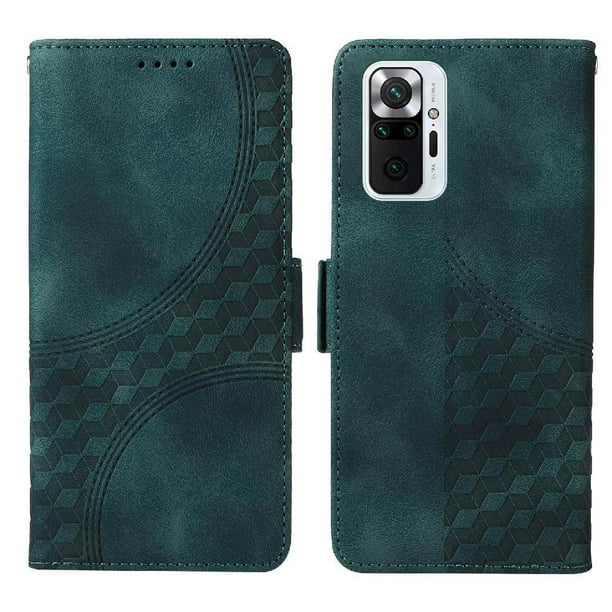 Carcasa FOXDOCK Xiaomi Redmi Note 10 Pro 4G de cuero PU, diseño acolchado clásico, protección contra caídas y rayones