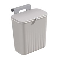 Magideal - Cubo De Basura De Cocina Colgante, Cubo De Basura, Cubo De Basura Debajo Del Fregadero, Cubo De Basura Montado En La Pared Para Baño, Camping, Sala De Gris