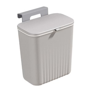 Magideal - Cubo De Basura De Cocina Colgante, Cubo De Basura, Cubo De Basura Debajo Del Fregadero, Cubo De Basura Montado En La Pared Para Baño, Camping, Sala De Gris