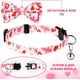 thumbnail image 4 of collares para gatos de San Valentín con lazo y cascabeles, con forma de corazón, para gatos, para niñas, niños, machos y hembras (rosa y rojo)., 4 of 7
