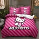 thumbnail image 1 of Hello_Kitty 3 Pcs Comforter Set with 2 Pillowcases,Halloween Christmas Hello_Kitty Bedding Set Sheet Set for Kids Adults,All Season Lightweight, 1 of 5