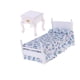 thumbnail image 1 of 1/12 Casa De Mu?ecas En Miniatura Muebles De Cama Individual De Madera Y Mesita De Noche, 1 of 5