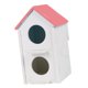 thumbnail image 2 of Doble Agujero Pet Bird Parrot Eclosión Cría Caja Nido Casa Rosa, 2 of 5