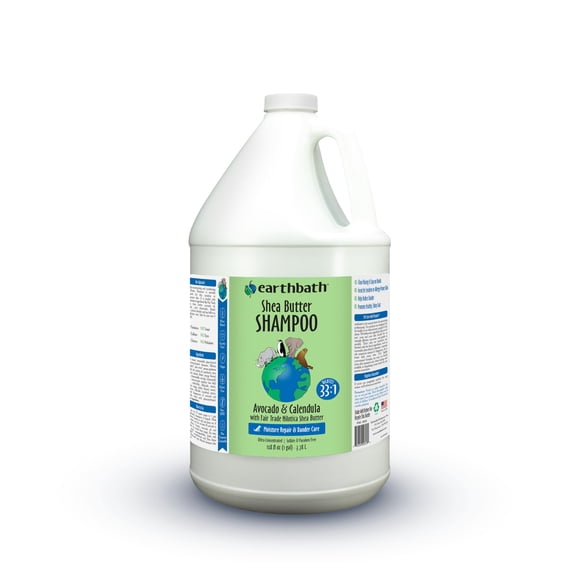 Champú para perros Earthbath 3,8 L Manteca de Karité Cuidado de la Caspa