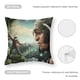 thumbnail image 5 of Jack el Caza Gigantes Fundas de almohada de terciopelo con tema, regalos de funda de almohada, decoración para el hogar, cojín de lanzar, regalo de cumpleaños para fans y parejas. 45cm x 45cm., 5 of 6