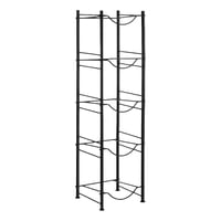Genérico - Rack Estante Organizador De 5 Botellones Bidones Agua 20 Lts Negro