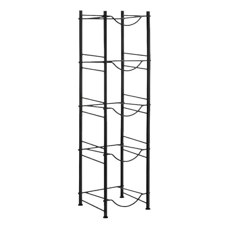 Genérico - Rack Estante Organizador De 5 Botellones Bidones Agua 20 Lts Negro