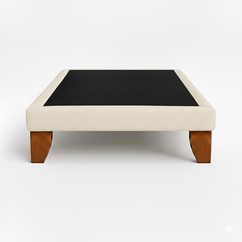 Vitelio - Base De Cama Plazas Y Media 1.5 Color Crudo