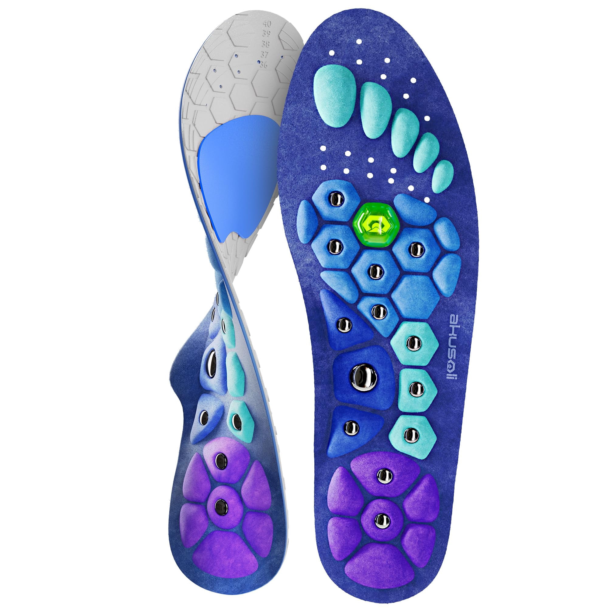 Plantillas Magnéticas Akusoli Con Soporte De Arco Alto Para Hombre Y Mujer