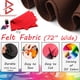 thumbnail image 2 of Rollo de tela de fieltro Barcelonetta 183 cm 1,6 mm negro 2 yardas, 2 of 6