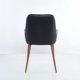 thumbnail image 2 of Sitial Concept - Tapiz Pu Negro / Pata Café Oscuro, 2 of 5