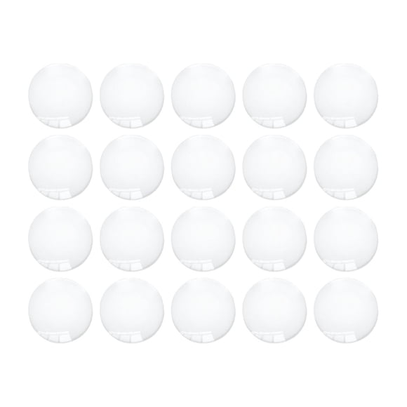 Parte Posterior Plana Semiredonda Para Fabricación De Joyas, Cabujones De Cristal Para Manualidades, Azulejos De Cúpula, 20mm, 20 Piezas