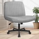 thumbnail image 1 of Silla Orange Factory Criss Cross de oficina sin brazos, tela gris, 1 of 7