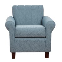 Muebles América - Poltrona Lucy Lino Sidelli Azul Claro