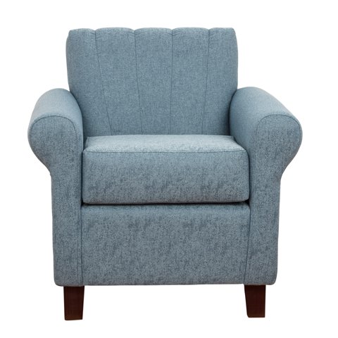 Muebles América - Poltrona Lucy Lino Sidelli Azul Claro