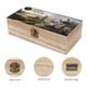 thumbnail image 3 of Medieval Caja Organizadora de Madera Rústica - Caja Decorativa Multifuncional para Escritorio, Hogar, Oficina, Joyas y Manualidades, 3 of 6