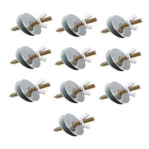 Ioensy - 10 Piezas De Tornillos De Fijación Para Perchas Para Loros (M6*60) Para Construir Arandelas Dobles Para Perchas De Pájaros De Madera