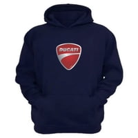 Genérico - Polerón Canguro Ducati Azul Marino Talla L Unisex