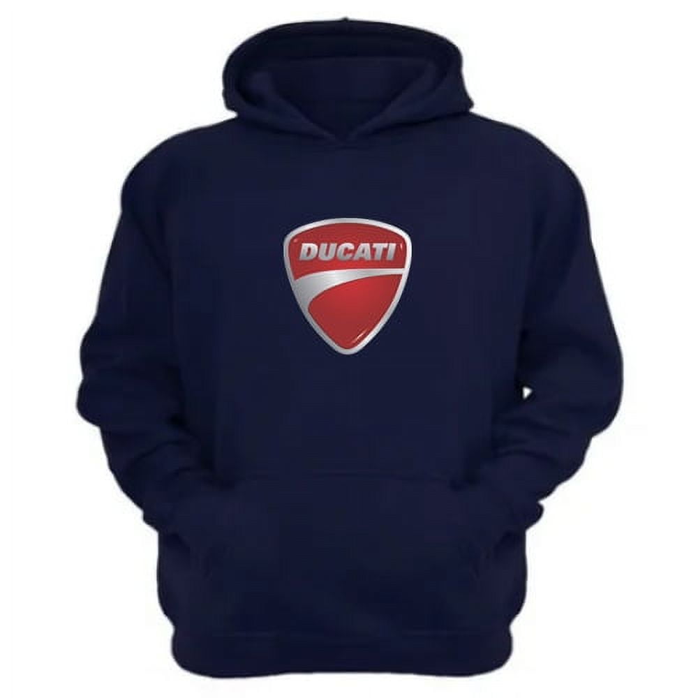 Genérico - Polerón Canguro Ducati Azul Marino Talla M Unisex