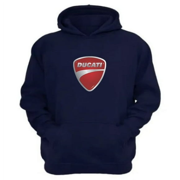 Polerón Canguro Ducati Azul Marino Talla Xs Unisex