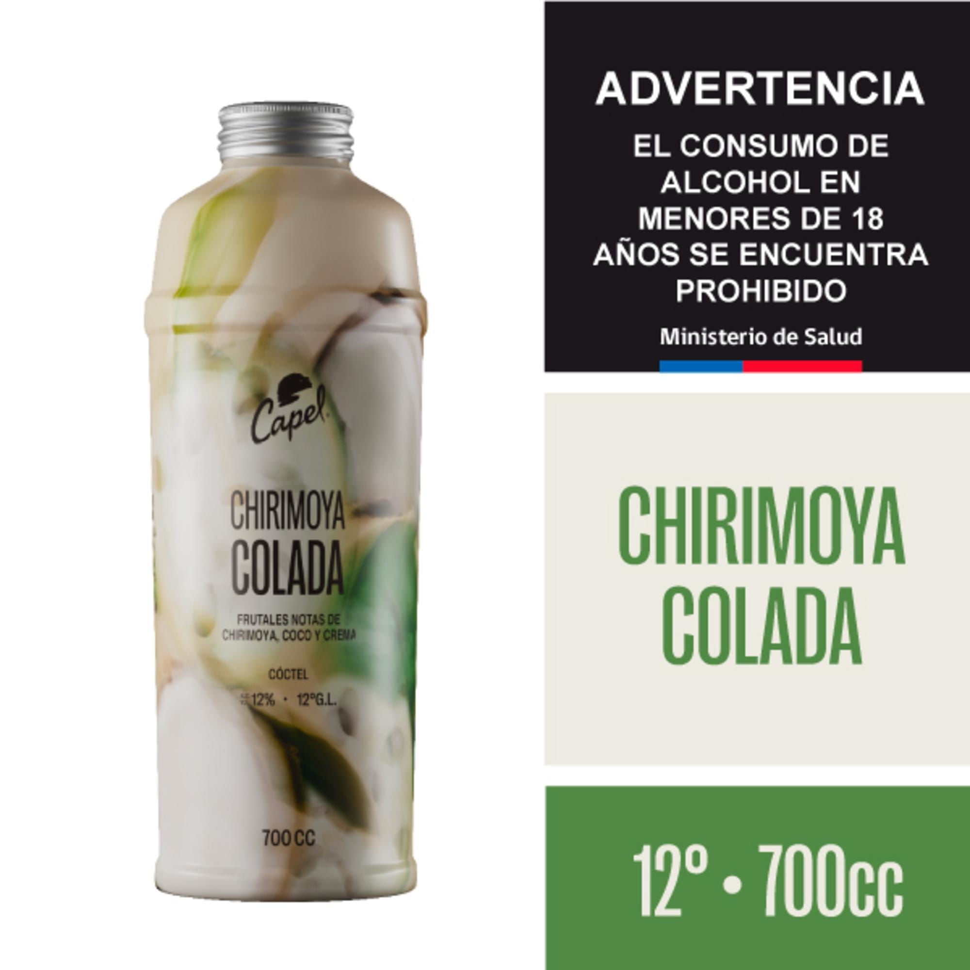 Cóctel Chirimoya Colada 12° Botella 700 ml Capel