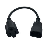 Bothyi - Cable De Alimentación Iec320 C14 A Estándar Americano 5-15R Cable De Extensión 0,6 M 3 Pines