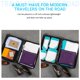 thumbnail image 3 of Bolsa de viaje Gonex de 100 litros con compartimento para zapatos, color morado, 3 of 7