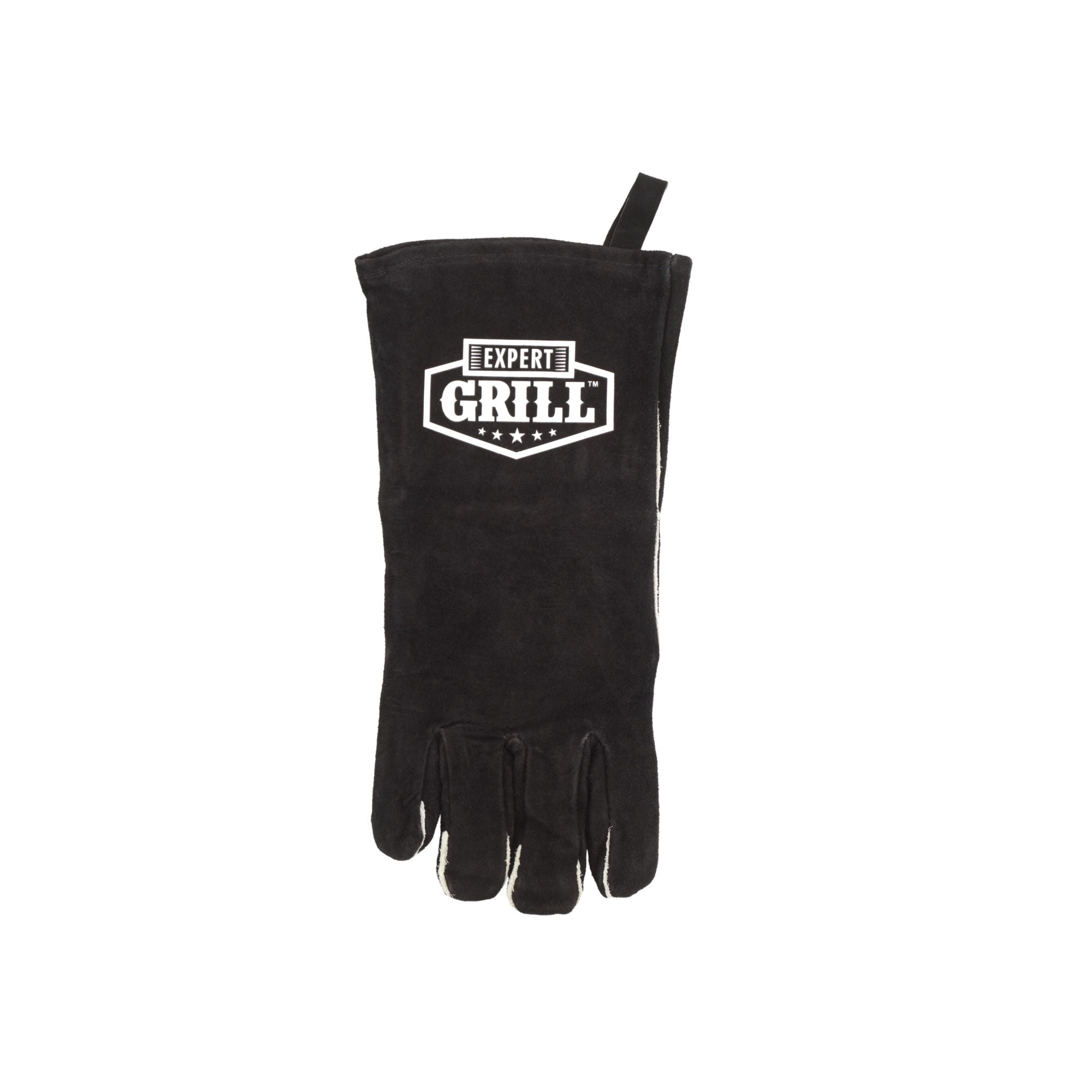 Guante de cuero parrillero 36 cm calor