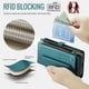 thumbnail image 5 of CaseMe Funda de Cuero for Samsung Galaxy A17 para Billetera [Bloqueo RFID] con Ranura para Billetes con Zíper para 10 Tarjetas, Correa de Hombro y Muñeca Magnética de Cuero PU Suave, Funda de Billete, 5 of 13