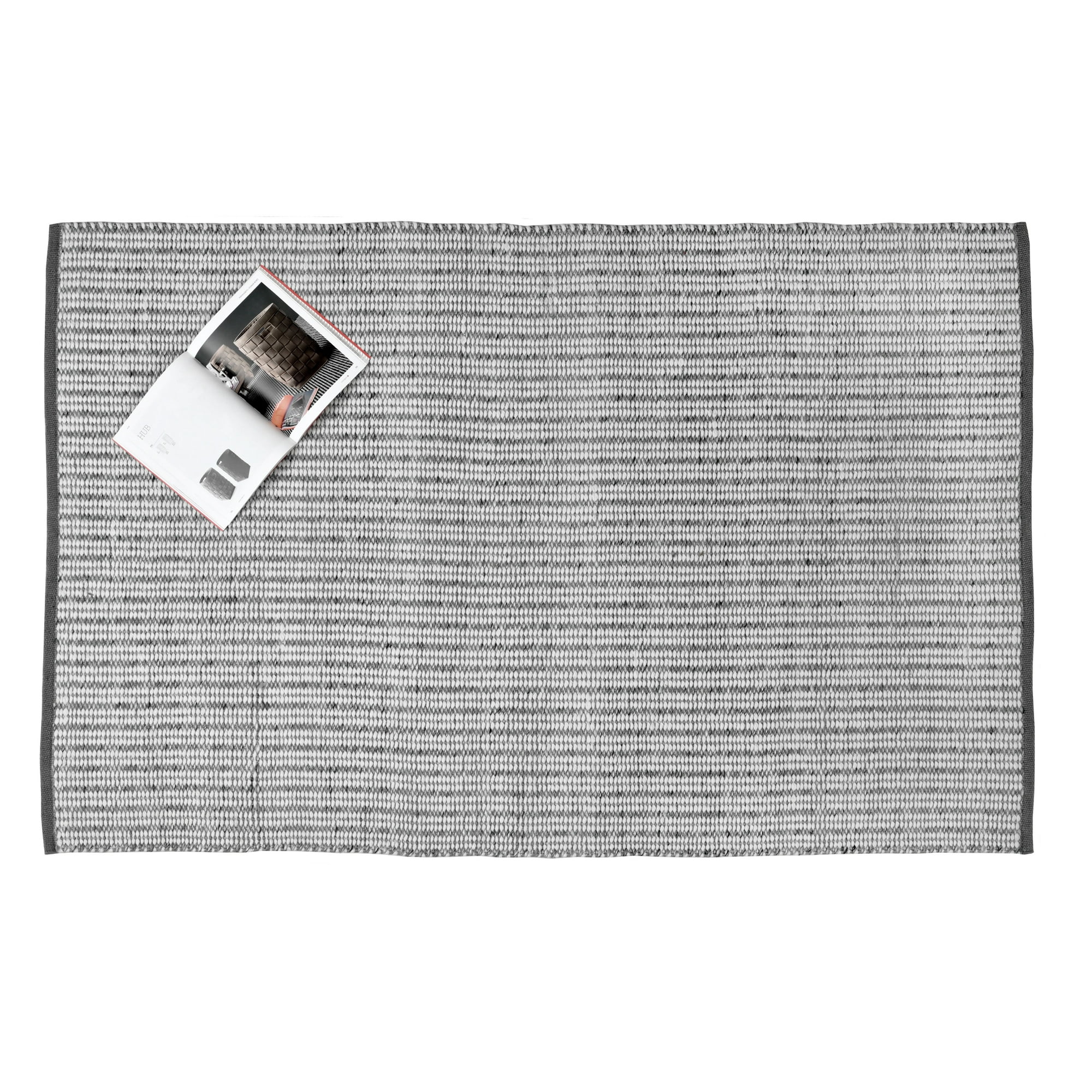 Decoghar - Alfombra Sintetica Deco Pet New Collection Redonda Gris Oscuro Diseño Moderno Lavable Indoor/outdoor1,2x1,2 Mts