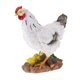 thumbnail image 5 of Resina artificial gallina pollo figura decoración para el hogar gallina blanca, 5 of 5