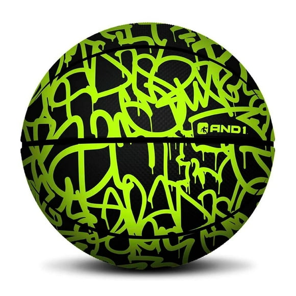 Balón de Baloncesto de Goma Premium Xcelerate Graffiti Verde Talla 7