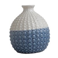 Bothyi - Jarrón De Cerámica Nórdico, Florero De Flores Secas, Manualidades, Dormitorio, Decoración De Jardín, Azul Y Blanco