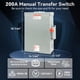 thumbnail image 3 of Interruptor de transferencia manual de doble alcance, 200 amperios, 48000 W, 120/240 V, 3 of 7