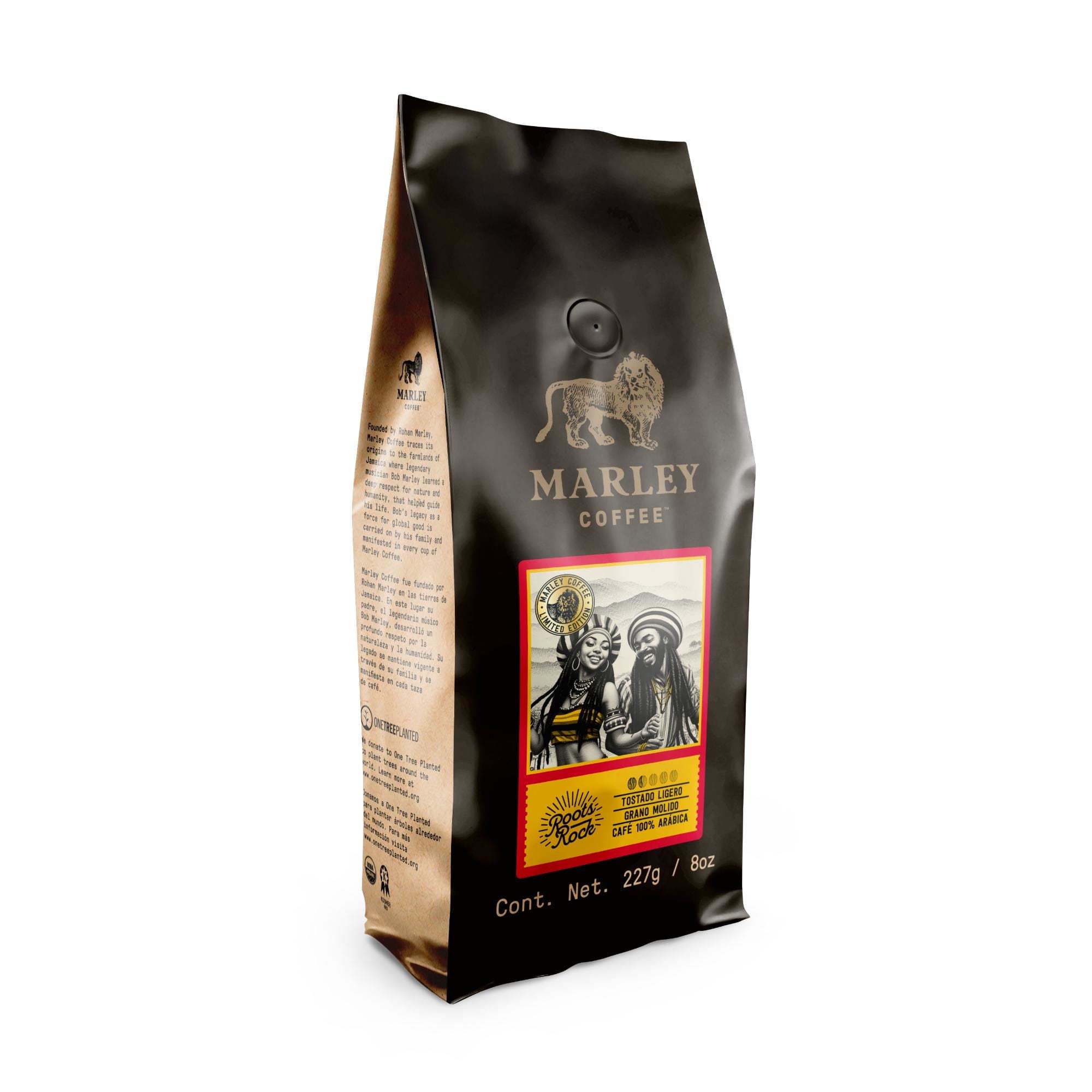 Café Molido Convencional Roots Rock Paquete 227 g Marley Coffee