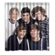 thumbnail image 1 of Cortina de ducha One Direction, juego de cortina de baño con ganchos, tamaño 66 x 72 pulgadas, 1 of 3