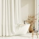 thumbnail image 1 of Cortina de ducha Dynamene, extra larga, 210 x 213 cm, tela color crema, 1 of 7