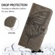 thumbnail image 5 of Funda cartera mariposa para iPhone 17 con soporte y ranuras para tarjetas Gris, 5 of 5