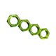 thumbnail image 2 of Juego De 4 Tuercas Hexagonales Para Ruedas Para Vehículos RC 1:7 1:8, Accesorios De Repuesto, Color Verde, 2 of 5